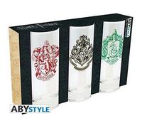 ABYstyle Set de 3 verres Harry Potter Poudlard 29 cl enfant compatible lave-vaisselle