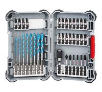 Bosch Forets Multi Construction Pick and Clic et coffret d'embouts pour tournevis Drill and Impact Control 35 pièces