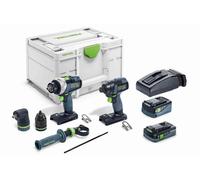 FESTOOL Kit TID 18 5,0/4,0-Set TPC 18/4 (TPC 18/4 + TID 18 + 1 x 4,0 Ah HPC-ASI + 1 x 5,0 Ah ASI + TCL6 + Systainer SYS3 M 237)