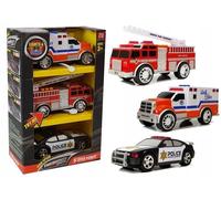 Set de voitures Unités spéciales Police Ambulance Pompiers