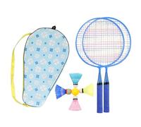Set De Volants Enfant | Set Badminton de Jardin - Raquette Ergonomique Équipement Sportif Complet pour S'amuser en Famille ou Entre Amis