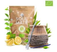 Set de Yerba Maté Soul Mate Organica Menta Limon 500g Tasse Anciento - 375 ml