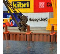 Set décoration port intérieur - Kibri 38528 - HO 1/87
