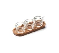 La Rochère 3232870304699 Coupelles Set apéro X3 Délice, Incolore, Taille Unique
