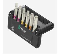 Set d'embouts pour tournevis - Wera - Bit-Check 6 Bois TX HF - 6 pièces - Métal - Poli