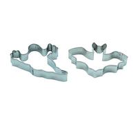 Set d'emporte-pièces en acier inoxydable chauve-souris fantôme Halloween