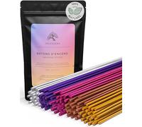 Set d'encens - 100 bâtons d'encens (5x20) - Bois de Santal, Lavande, Encens, Myrrhe & Sauge Blanche - Parfait pour la méditation, Le Yoga, Les Chakras, la Nuit