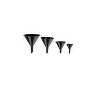 Set d'entonnoirs en plastique 4 pcs. noir