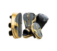 Set d'entrainement boxe gris-or - 10oz