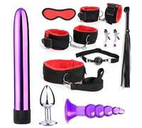 Set D'EntraîNement Multifonctionnel Accessoire CôNe Nylon 11 PièCes, Cadeau De Couple Fitness éTirement De Hanche+Y11.2(Rouge)