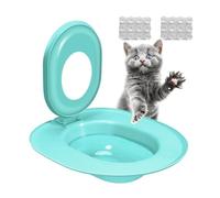 Set d'entraînement WC pour chats avec outils éducatifs réutilisables 39 x 36,5 cm pour l'hygiène féline Hygiène Education Kit pour la formation des chatons, l'environnement domestique et la gestion