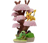 Set d'environnement Pokémon Forêt printanière & Raupy & Pikachu 5 cm