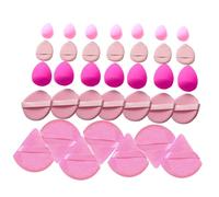 Set d'éponges de maquillage - 35 pièces applicateur de beauté souple réutilisable, mini pour oeufs | emballage combiné beauté éponge, fond de teint correcteur en poudre pour l'application du