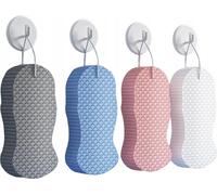 Set d'éponges pour le lavage Bain Exfoliant Ecailles de poisson 4 pièces