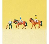 Set d'équitation 3 personnages et 2 chevaux-N-1/160-PREISER 79185