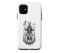 Set Desert Chaos God Ancient Egyptien Art Noir et Blanc Coque pour iPhone 11