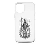 Set Desert Chaos God Ancient Egyptien Art Noir et Blanc Coque pour iPhone 12/12 Pro