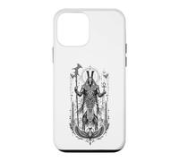 Set Desert Chaos God Ancient Egyptien Art Noir et Blanc Coque pour iPhone 12 Mini
