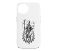 Set Desert Chaos God Ancient Egyptien Art Noir et Blanc Coque pour iPhone 13