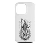 Set Desert Chaos God Ancient Egyptien Art Noir et Blanc Coque pour iPhone 13 Pro