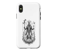Set Desert Chaos God Ancient Egyptien Art Noir et Blanc Coque pour iPhone X/XS