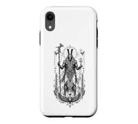 Set Desert Chaos God Ancient Egyptien Art Noir et Blanc Coque pour iPhone XR