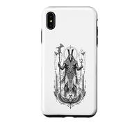 Set Desert Chaos God Ancient Egyptien Art Noir et Blanc Coque pour iPhone XS Max
