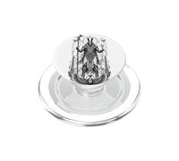 Set Desert Chaos God Ancient Egyptien Art Noir et Blanc PopSockets PopGrip pour MagSafe