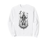 Set Desert Chaos God Ancient Egyptien Art Noir et Blanc Sweatshirt