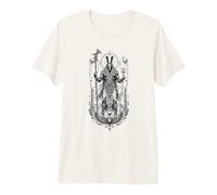 Set Desert Chaos God Ancient Egyptien Art Noir et Blanc T-Shirt Haut de Gamme