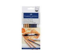 Faber-Castell Creative Studio Kit de croquis classique FC114004 6 Unité (Lot de 1) Multicolore