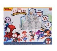 Disney - Marvel - Spidey - Spray Pen Set (SP22364) - Kit de Stylos Pulvérisateurs pour Colorier et Dessiner - 7 Stylos et 6 Pochoirs pour Créer des Couleurs et des Dessins Uniques