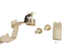 Set d'étagères pour chats, montage mural, combinaison de quatre pièces