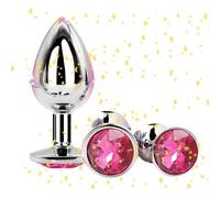 Set D'éTirement De Pierre PréCieuse En Forme De CôNe En Acier Inoxydable (Petit + Moyen + Grand), Outil De Remise En Forme De Chambre - D5 (Rouge Rose)