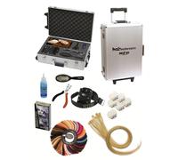 Set d'extensions à la kératine avec valise à roulettes