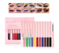 Set D'Eyeliner Liquide Mat Et Etanche Gireatick 12 Couleurs, Crayon Eyeliner Pigmenté Coloré Pour Des Looks Audacieux Et Eblouissants Pour Femmes Mûres
