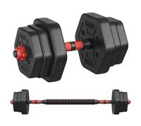 Set d'haltères - Hexagonales - 20 kg - Antidérapant - Polyvalent - Noir d'encre