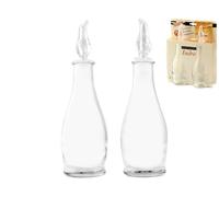 Set D'Huile-De-Vin En Verre Indro Avec Bouchon En Plastique Borgonovo