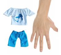 Set Di Abbigliamento Per Dita - Pantaloni E T-Shirt Fingerboarding, Per Skater E Scooter | Giocattoli Interattivi Per Bambini, Abbigliamento Per Finger Skateboard, Fun E Regali