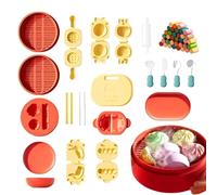Set di Argilla ad Asciugatura all'Aria | Tema Cucina Cinese Per Attività DIY Con Stampo Alimentare E Artigianato | Cibo Giocattolo Finto | per Regali per Calze Natalizie, Feste di Compleanno, Attività
