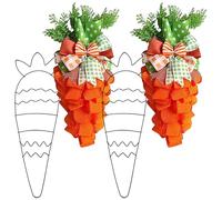 Set Di Cornici per Ghirlande Pasquali in Filo Metallico - Confezione Da 4 Forme in Metallo A Forma Di Di Coniglio O Carota per Decorazioni Fai Da Te Primaverili per La Porta D'ingresso | Fornitur