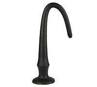Set di spine anali, morbido dildo anale in silicone liquido con ventosa masturbatori vaginali giocattoli erotici per donne SM sesso anale gay (black,XL)