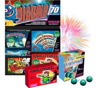 Set Diabolo 70 pièces pour le feu d'artifice du Nouvel An pour les jeunes & feux d'artifice
