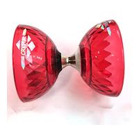 Set Diabolo Cristal Rouge avec ROULEMENT + Baguettes ALU