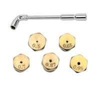 Set d'injecteurs de cuisinière à gaz 5 pièces universelles robustes | Kit e conversion buse gaz pour Restaurant Cafétéria