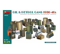 Set Diorama Miniart Oil & Petrol Cans 1930-40s 1/48 (49006) : 36 Bidons D'époque