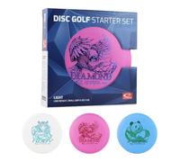 Set Disc Golf 3 Disques Light - Latitude 64 - Ruby, Diamond & Pearl - Kit Débutant Léger - Idéal Adultes & Enfants