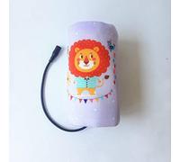 Set D'Isolation De Bouteille USB Portable, Hors Port, Avec Sac D'Isolation De Bouteille De Thermostat Chauffant Au Lait Tiède Pourpre