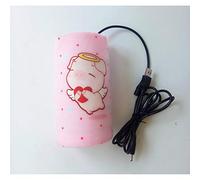 Set D'Isolation De Bouteilles USB Portable, Hors Port, Avec Sac D'Isolation De Bouteille De Thermostat Chauffant Rose Chaud