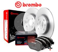 Set Disques Et Plaquettes de Frein Arrière Brembo pour Fiat 500L 0.9 1.3 1.4 1.6
